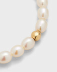 Pearl Gold Nugget Bracelet