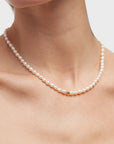 Pearl Gold Nugget Necklace