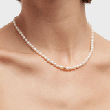 Pearl Gold Nugget Necklace