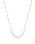 Seven Baby Pearl Box Thread Necklace