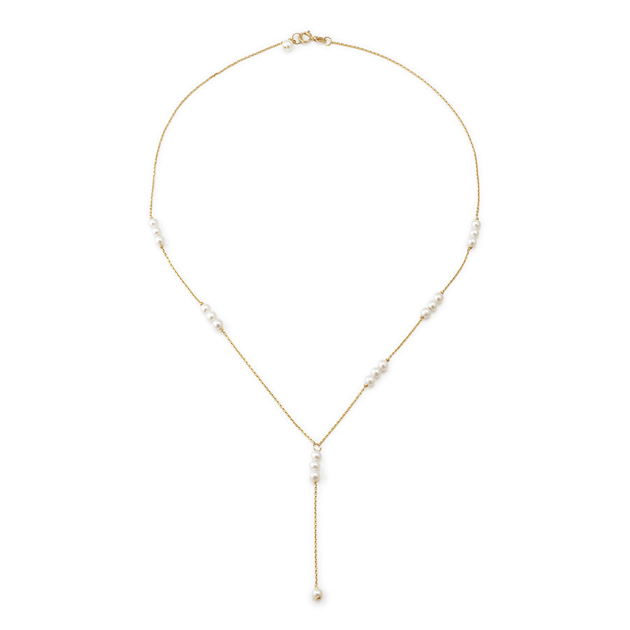 Baby Pearl Lariat Necklace – POPPY FINCH