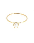 Pearl Solitaire Ring