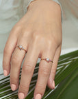Pearl Gemstone Cluster Ring