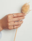 Baby Pearl Diamond Open Ring
