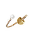 Open Twist Gold Heart Ring