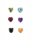 Open Twist Gem Heart Pearl Ring