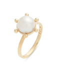 Gold Bubble Pearl Ring