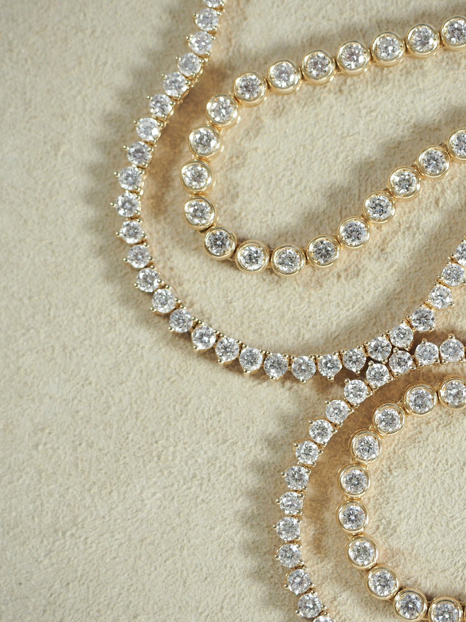 Lab Diamond Bezel Tennis Necklace – POPPY FINCH