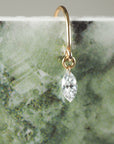Lab Grown Floating Marquise Diamond Hook Earrings