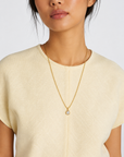 Pear Lab Diamond Ball Chain Necklace
