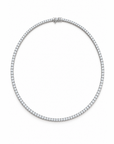 Lab Diamond Tube Tennis Necklace
