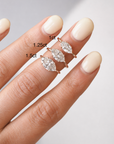 Marquise Lab Diamond East West Solitaire Ring