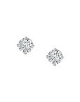 Round Lab Diamond Solitaire Studs