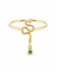 Serpent Gem Drop Ring