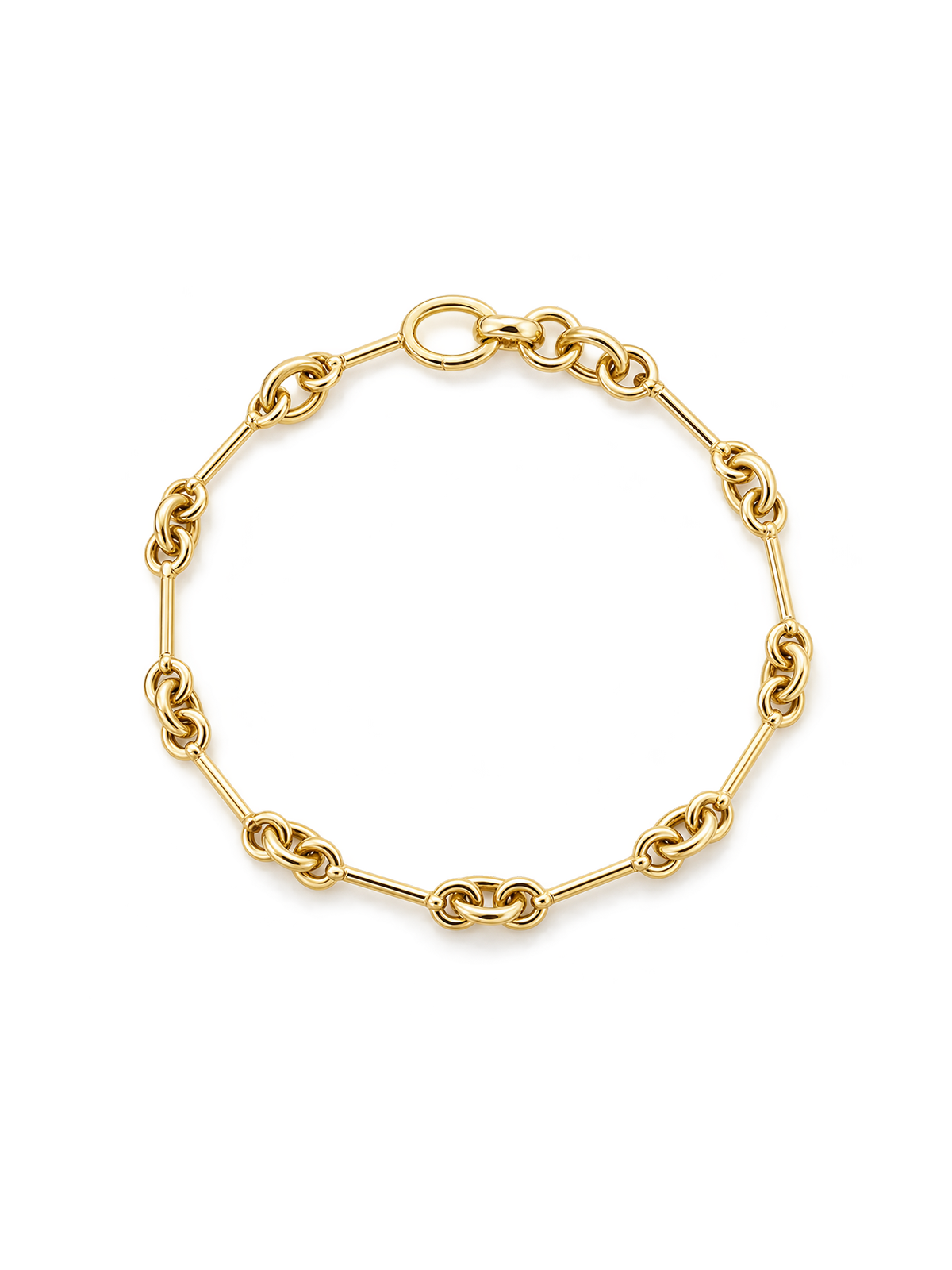 Interlock Link Chain Bracelet