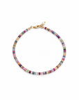 Multi Sapphire Beaded Bracelet