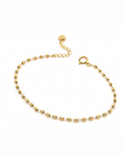 18K Linked Bead Bracelet