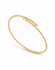 18K Shimmer Bypass Bangle
