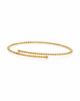 18K Shimmer Bypass Bangle