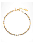 18K Platinum Rope Chain Bracelet
