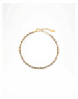 18K Platinum Rope Chain Bracelet
