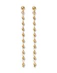 18K Shimmer Line Earrings