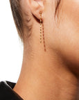 18K Shimmer Line Earrings