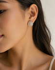 18K Grande Soleil Diamond Earrings