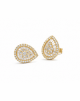 18K Pear Soleil Diamond Earrings