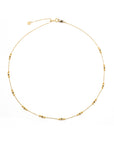 18K Mixed Flower Bead Adjustable Necklace