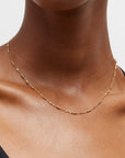 18K Flower Bead Necklace