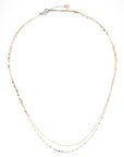 18K Platinum Layered Necklace