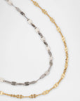 18K Platinum Layered Necklace