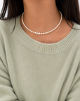 18K Infinite Pearl Graduated Choker