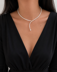 18K Infinite Pearl Drape Choker