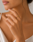 18K Shimmer Open Ring