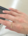 18K Shimmer Bypass Ring