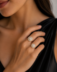 18K Grande Soleil Diamond Ring