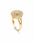 18K Grande Soleil Diamond Ring