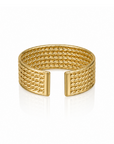 18K Rope Texture Cuff Ring