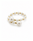 18K Infinite Pearl Duet Wrap Ring
