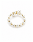 18K Infinite Pearl Duet Wrap Ring