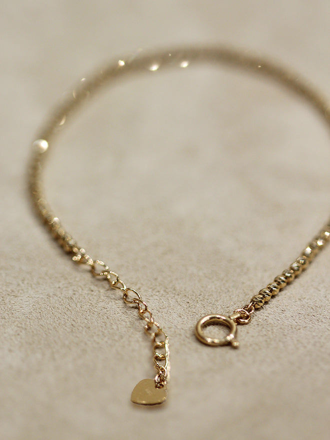 18K Bead All Around Bracelet