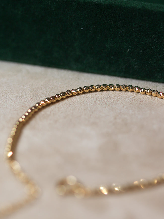 18K Bead All Around Bracelet