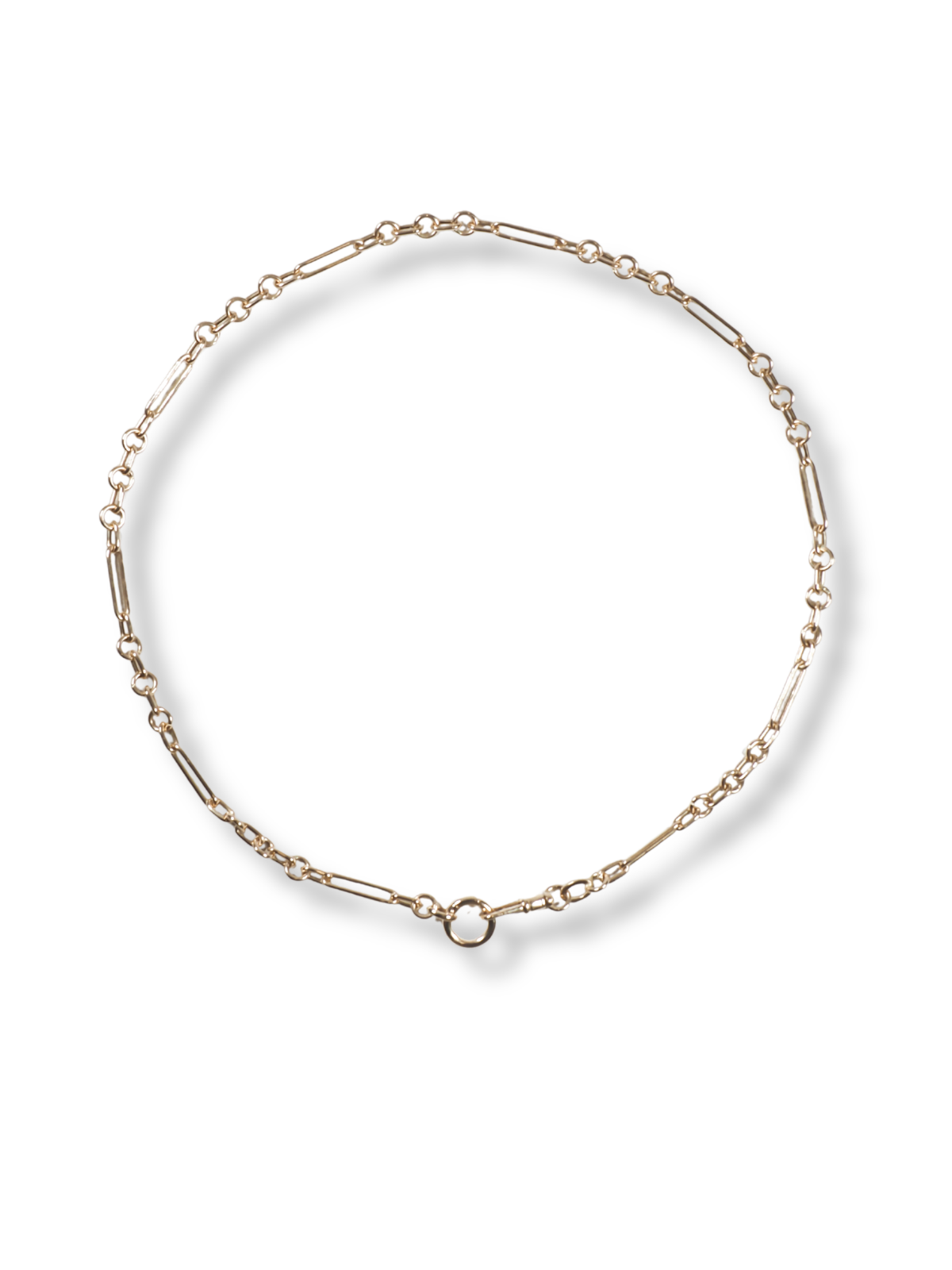 Large Mixed Link Chain with Swivel &amp; Charm Clasp