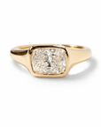 Aras Diamond Signet Ring