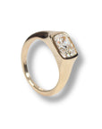 Aras Diamond Signet Ring
