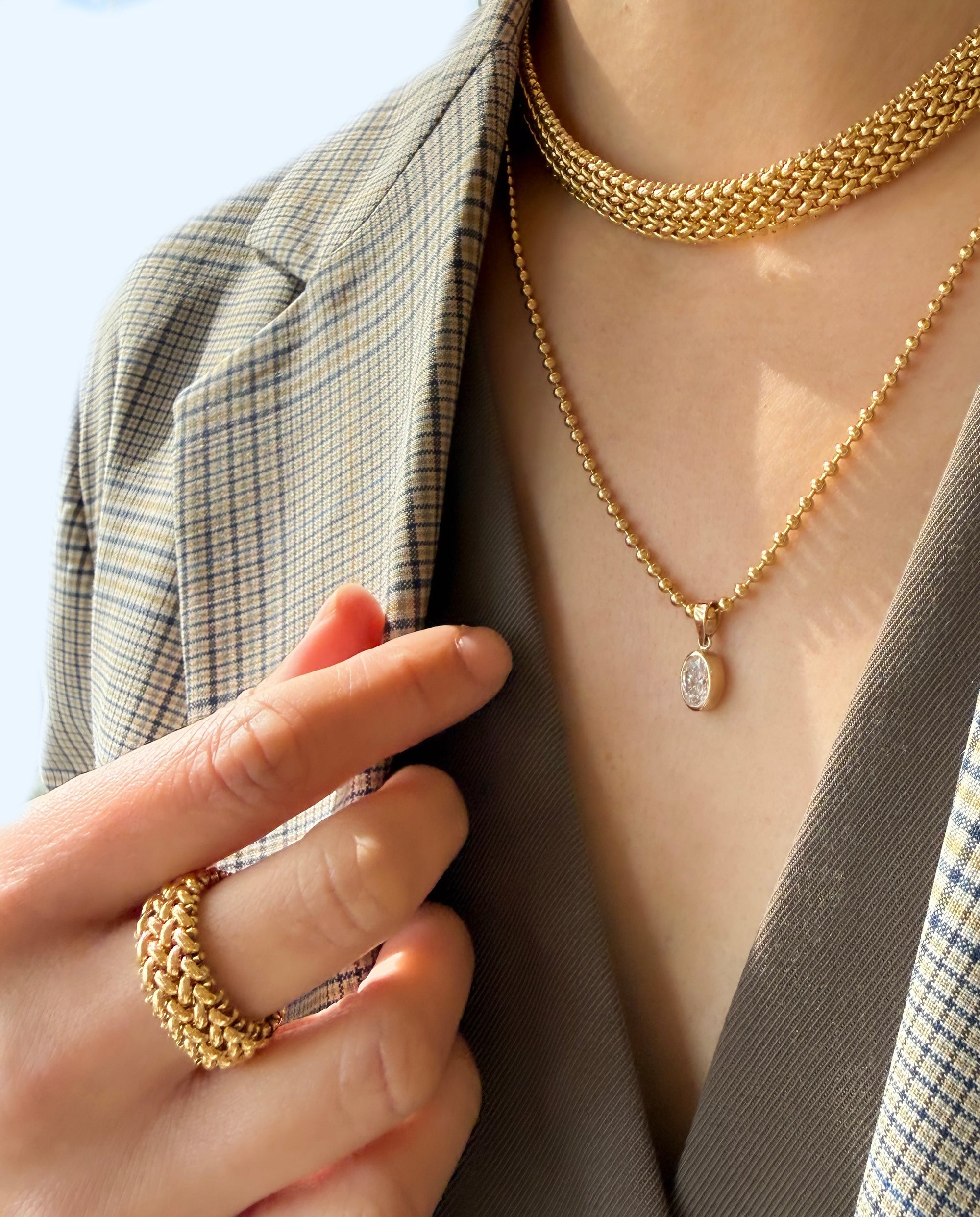 Aurea Woven Band 7mm