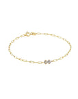 Duo Diamond Baby Link Bracelet