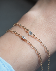 Floating Marquise Lab Diamond Bracelet